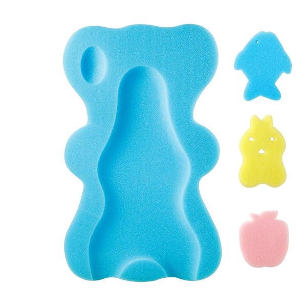 PandaEar Baby Bath Sponge Infant Soft Sponge Mat, Baby Bath Mat Newborn