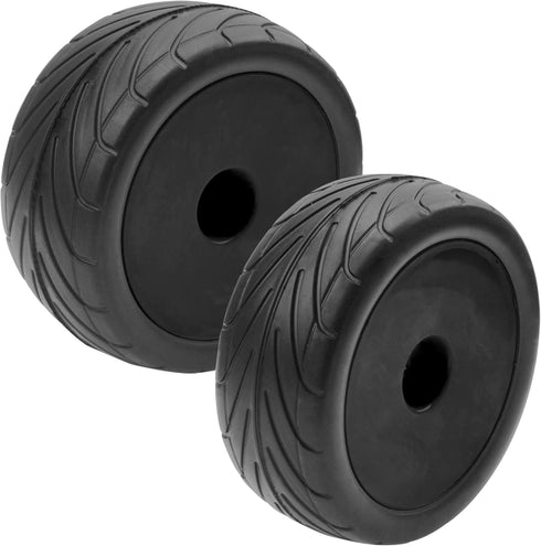 4Pack ShareGoo RC 85mm/3.34" Rubber Tires, Front Rear Tyres, 12mm Hex Wheel Compatible with Redcat HPI HSP Kyosho RC Car
