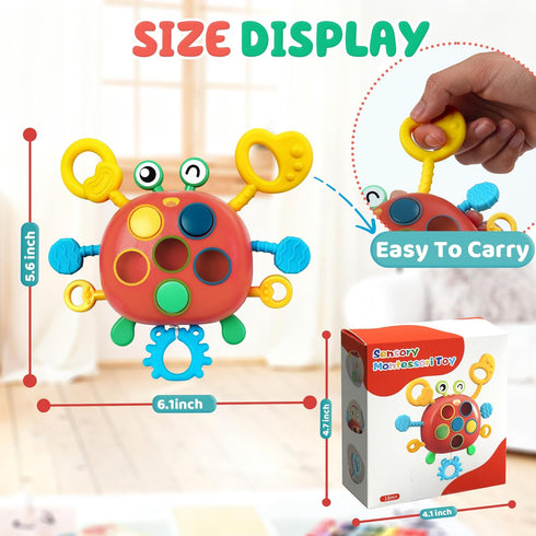 1-3 1+ 18+ Chilvil Airplane Travel Toys for Toddler Kids Sensory Montessori Toys for Year Old Silicone Pull String Road