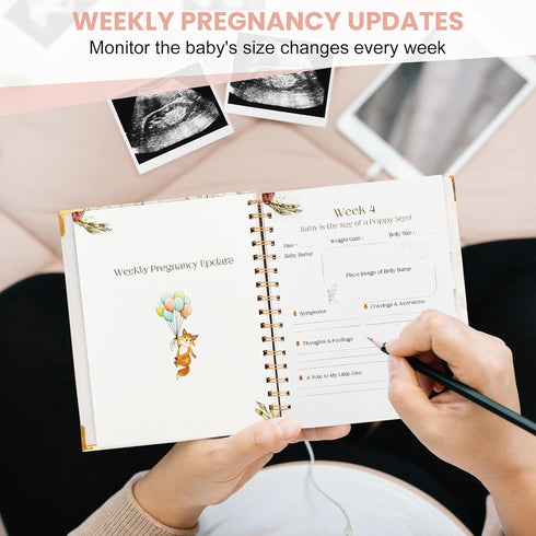Virproj 3 Baby Memory Book for Gender Neutral, Timeless First Years Baby Book, Pregnancy Journal Memory Book
