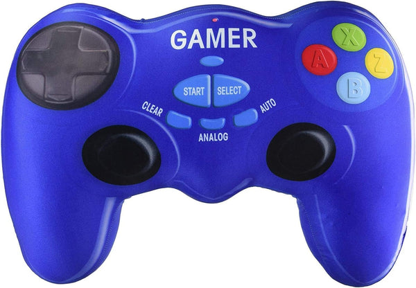 iscream Game On! Video Game Controller Shaped Microbead Accent Pillow, 17.5" x 14"