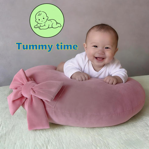 ZHIXUHZ Nursing Pillow, U-Shaped Breastfeeding Support Cushion for Bottle & Breast Feeding (Pink)