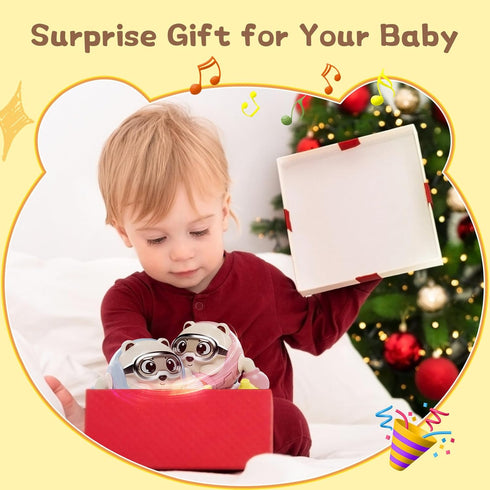 360 Tummy Rolling Baby Toy Crawling Toys, Baby Musical Toys Rolling Bouncing Time Toys Bear Walking Moving Infants Toy