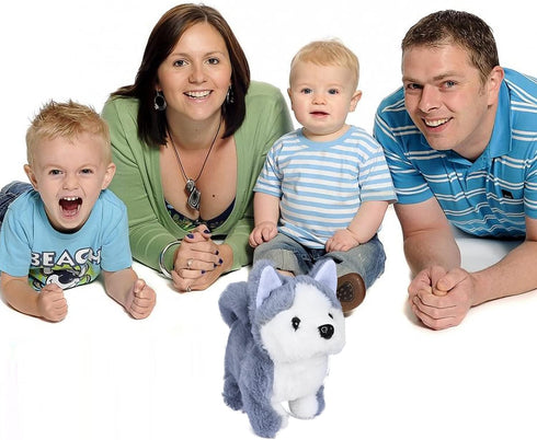 WorWoder Plush Husky Dog Toy, Electronic Interactive Puppy - Walking, Barking, Tail Wagging Companion Animal for Kids