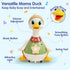 6-12 Set Tummy 1 HOLA Baby Toys Months Musical Dancing Duck Toy with Mama and Babys Time Toys, Crawling and Interaction