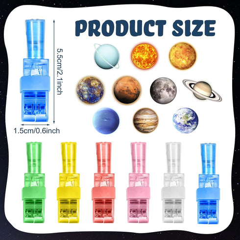 30 Pack Capoda Finger Lights for Kids Space Themed Party Favors Birthday Decorations Space Goodie Bags Stuffers Glow