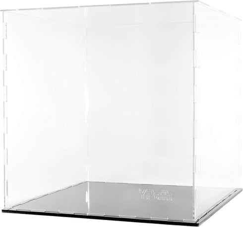 Clear Acrylic Display Case-Assemble Countertop Box for Display-Clear Display Box,Dustproof Protection Showcase