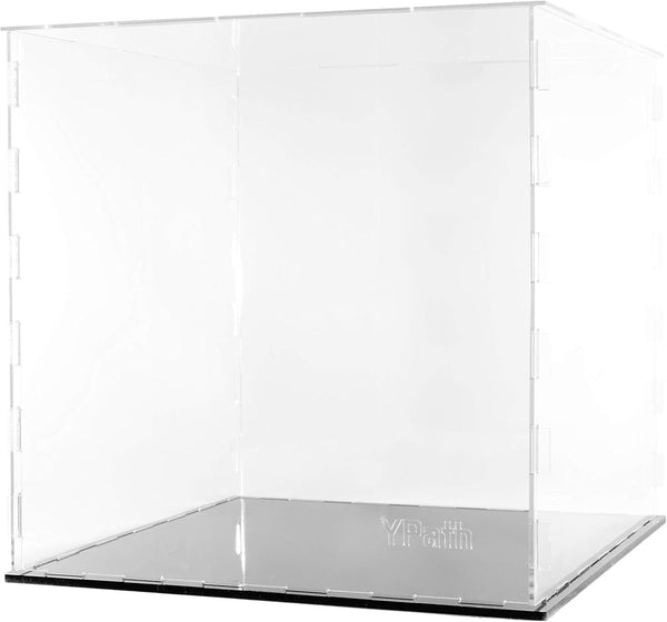 Clear Acrylic Display Case-Assemble Countertop Box for Display-Clear Display Box,Dustproof Protection Showcase