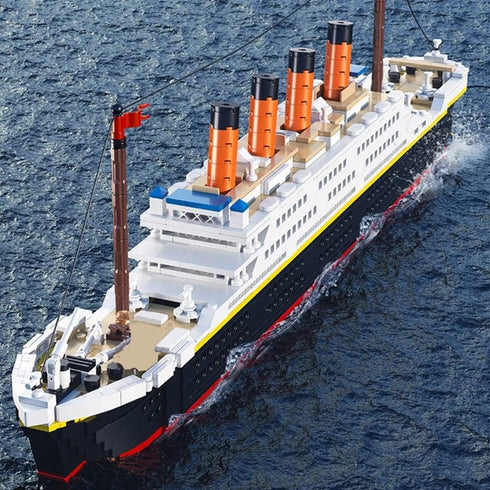 Micro Mini Blocks Titanic Building Block Set, Titanic Cruise Ship Model Kit for Adults & Kids (1288 Pieces)