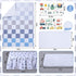 5 Set SmoothNovelty Pcs Cars Theme Baby Crib Bedding Include Checkered Crib Sheets Bed Skirt Comforter Pad Cover Wall