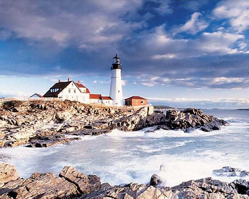 Springbok's Portland Head Lighthouse - 1000 Piece Jigsaw Puzzle - Made in USA