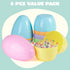 10" 6PCS JOYIN Jumbo Easter Eggs, Pastel Plastic Giant Eggs Empty Fillable for Easter Filling Treats Party Favor Hunt