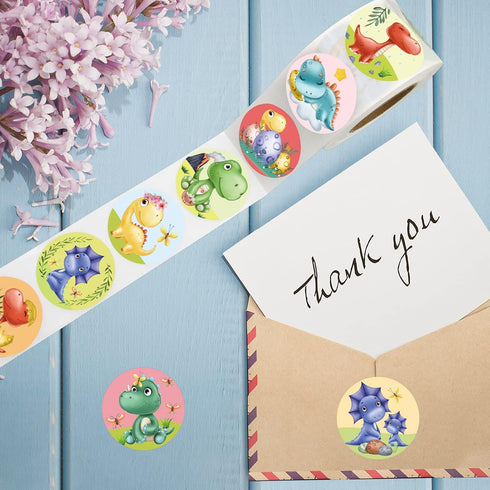 Baby Dinosaur Stickers for Kids, 500PCS Baby Shower Decorations, Classroom Reward, Birthday Party Supplies
