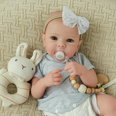 20 Inch Set 3+ WOOROY Realistic Reborn Baby Dolls - Lifelike Newborn Baby Girl with Full Vinyl Body, Real Life Baby