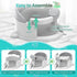 Inaya (4 Pack) 6-24 Baby Proofing Door Knob Cover & Baby Bath Seat for Babies Months