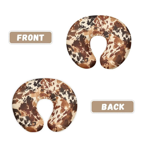 ZWPINITUP Brown Hide Cow Baby Fashion Nursing Pillow Cover Baby Breastfeeding Slipcover Newborn Safety and Comfy Cover