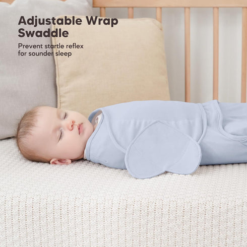 3 Pack 100% 3-6 3-6 Susurration Swaddle Sleep Sacks Muslin Cotton Swaddle Blanket Small Baby Wrap for Months Newborn