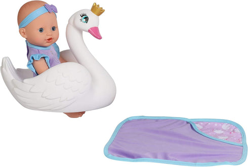 Dream Collection 10" Bath Time Baby Doll with Swan