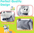 HCdoujoy Husky Walking Dog Barking Toy, Musical Singing Dancing Volume Control Interactive Puppy Walk Along with Leash
