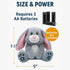 10 YH YUHUNG Easter Bunny Interactive Talking Plush Toy, Voice Repeat & Record, Songs with Flapping Ears, Volume
