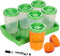 Sprout Cups Baby Food Storage Containers with Write What You Want Lids, 6 Pack