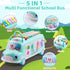 5-in-1 1 6-12-18 1st Hammer Baby School Bus Xylophone Toys for Year Old Girl Gifts, Educational Baby Toy Month
