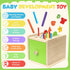 1 1-3 12-18 Montessori Wooden Toddler Toys for Year Old, Fine Motor Skills Toys for Year Old, Month Baby Educational