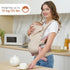 7-33lbs, 4-in-1 GAGAKU Baby Carrier, Lightweight Ergonomic Toddler Carrier for Soft Breathable Carrier with Head