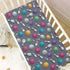Pigsaly 27x39 Inch Crib Sheets Cute White Pins Colorful Bowling Balls Baby Sheet for Standard Crib Mattress Boys Girls