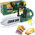 Kids Electric Chainsaw Toy Tool Pretend Play Set with Safety Goggles, Work