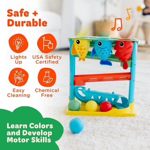 Move2Play Feed The Fish Interactive Baby Toy, Birthday Gift for Boys & Girls, 1 Year Old
