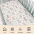 Cstdyfrv 52''x28'' Cute Cats Mouse Baby Boys Girls Crib Sheets Pastel Kittens Paws Bows Bells Toddler Bed Sheets Cats