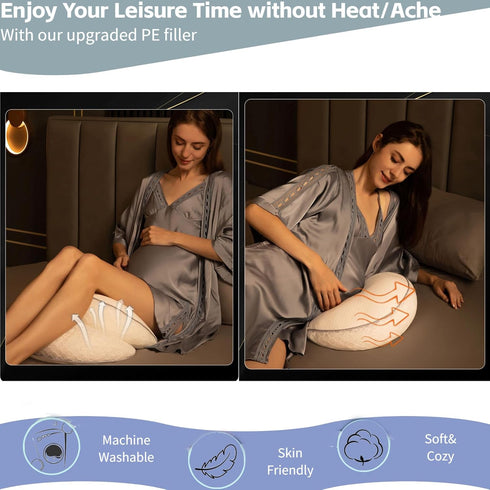 HAPIKI Pregnancy Pillows for Sleeping, U Shaped Full Body Pillow for Pregnancy Women,Maternity and Nursing Pillow