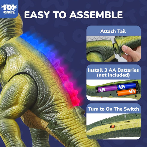 STEAM Life Dinosaur Toys for Kids 3-5, Remote Control Dinosaur Toys for Kids 8-12, T-Rex Gifts for Boys