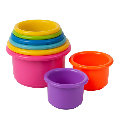 The First Years Stack & Count Stacking Cups - Colorful Baby Stacking