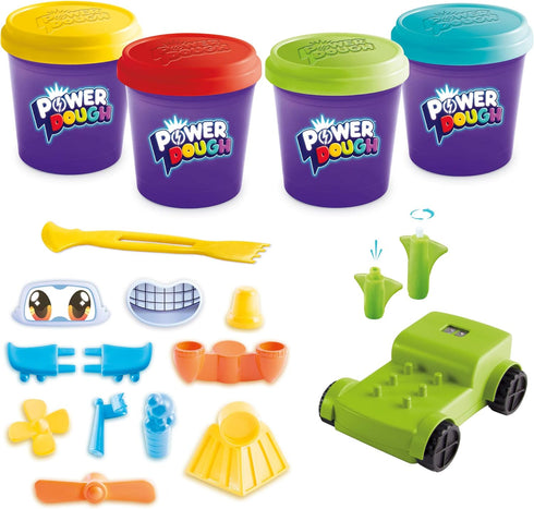 (20Piece) Canal Toys Power Dough Vehicles Large Box Interactive Dough