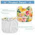 JUNZAN 5 Pack Baby Girl Newborns Baby Drooling Bibs with Snap Cotton Burp Cloths and Bibs Bibs for Teething Spring