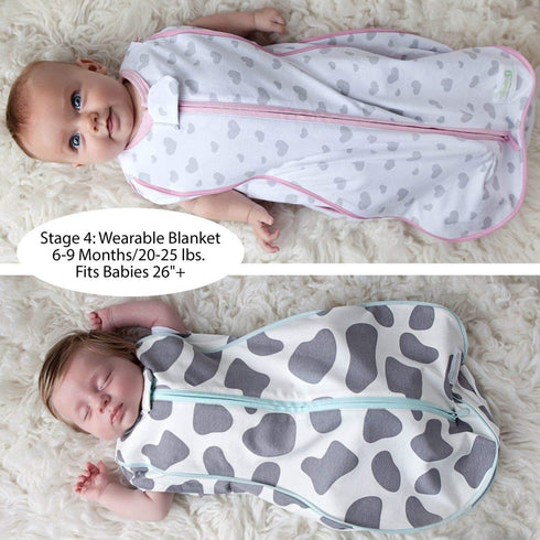 Woombie 0-9 18 Grow with Me Baby Swaddle, Convertible Swaddle Fits Months, Expands to Wearable Blanket for up