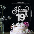 LINGTEER Happy 19th Birthday Silver Rhinestone Cake Topper, Cheers to 19th Birthday Party Decorations