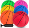 3 Otters Mini Basketballs, 6 Pack 7.5 Inch Durable PVC Basketballs for Toddlers Kids Teenagers