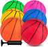 3 Otters Mini Basketballs, 6 Pack 7.5 Inch Durable PVC Basketballs for Toddlers Kids Teenagers