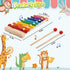 LovesTown Wooden Xylophone for Kids, Children Xylophone Toy with 2 Child Safe Mallets 8 Diatonic Keys Musical Instruments for Toddlers 1-3