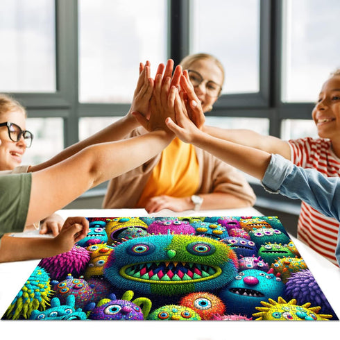 HUADADA 1000 Piece Puzzles for Adults - Colourful Creatures Educational Games for Home Decoration