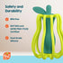 Set 3M+, RaZbaby Chompy & RaZ-Pear Teether BPA-Free Silicone Teething Toys for Babies Soothing Textures, Rattle Sound