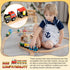 12 6 Inch Set Mototo PCS Wooden Train Track Straight Pieces Wooden Train Track Accessories Wood Railroad Expansion