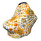 Schgap Flowers Orange Baby Car Seat Covers Canopy, Nursing Cover Breastfeeding Baby Carrier