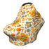 Schgap Flowers Orange Baby Car Seat Covers Canopy, Nursing Cover Breastfeeding Baby Carrier
