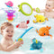 Dwi Dowellin Bath Toy for Toddlers, Floating Mold Free Swimming Toys and Stacking Cups