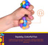 Squishy Stress Ball Squeeze, Color Sensory Toy for Tension Relief, Fun for Kids and Adults (4-Pack)