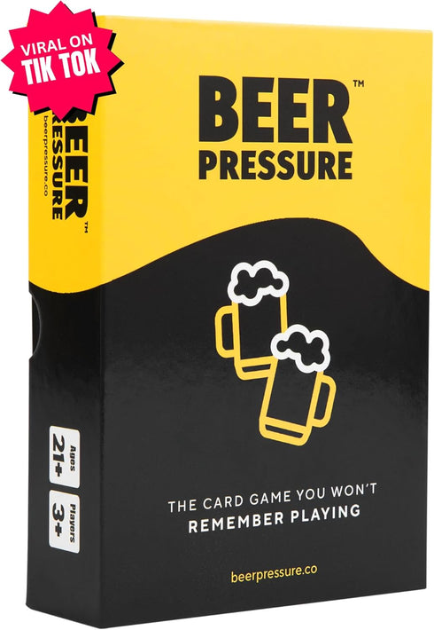 Beer Pressure - Drinking Card Game for Parties, Pregames, and Game Nights, Perfect Party Gift